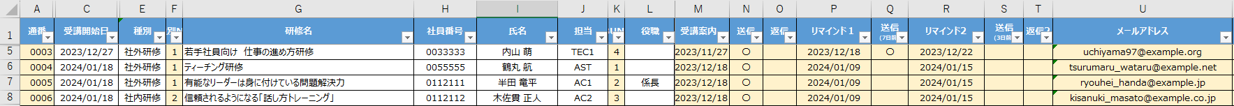 WinActorでExcelデータ抽出後